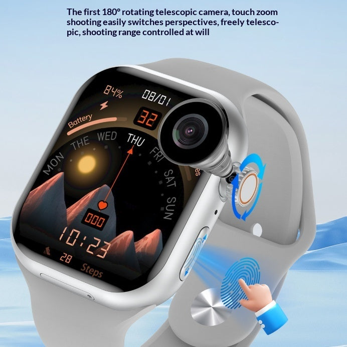 CD20MAX 4G smartwatch with fingerprint unlock and AMOLED display in black — available at EX-STOCK Canada