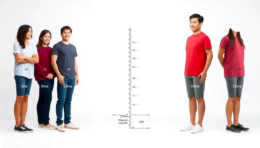 Unlock the Perfect Fit: Your Ultimate Guide to US vs. China Sizing - EX-STOCK Canada