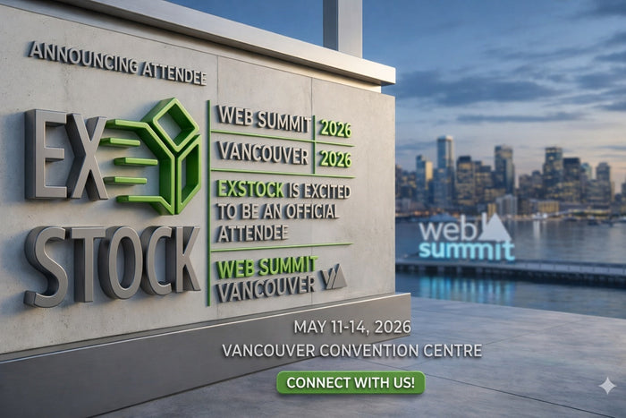 EX-STOCK Canada team at Web Summit Vancouver 2026 networking event