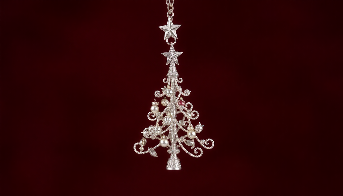 Elevate Your Holiday Style with a Captivating Christmas Tree Pendant - EX-STOCK Canada