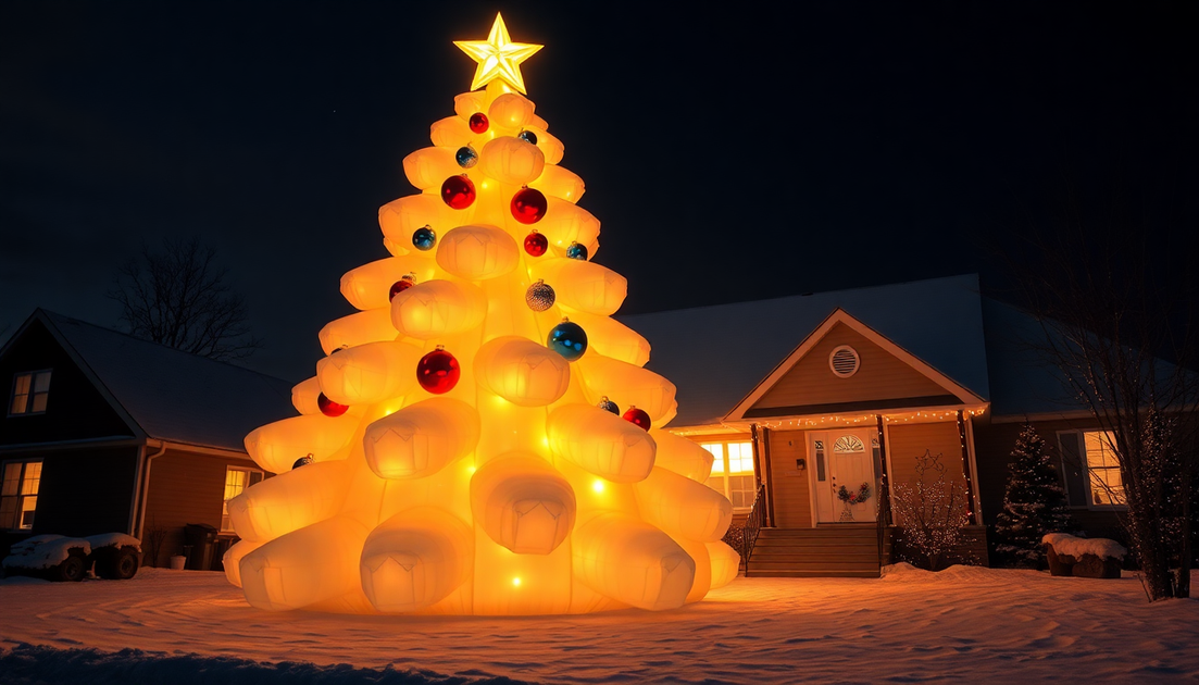 Embrace the Festive Charm of Inflatable Christmas Trees - EX-STOCK Canada