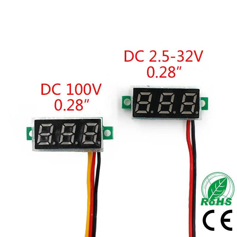 0.28 Ultra-small DC Voltmeter Digital LED Display Adjustable - EX-STOCK Canada