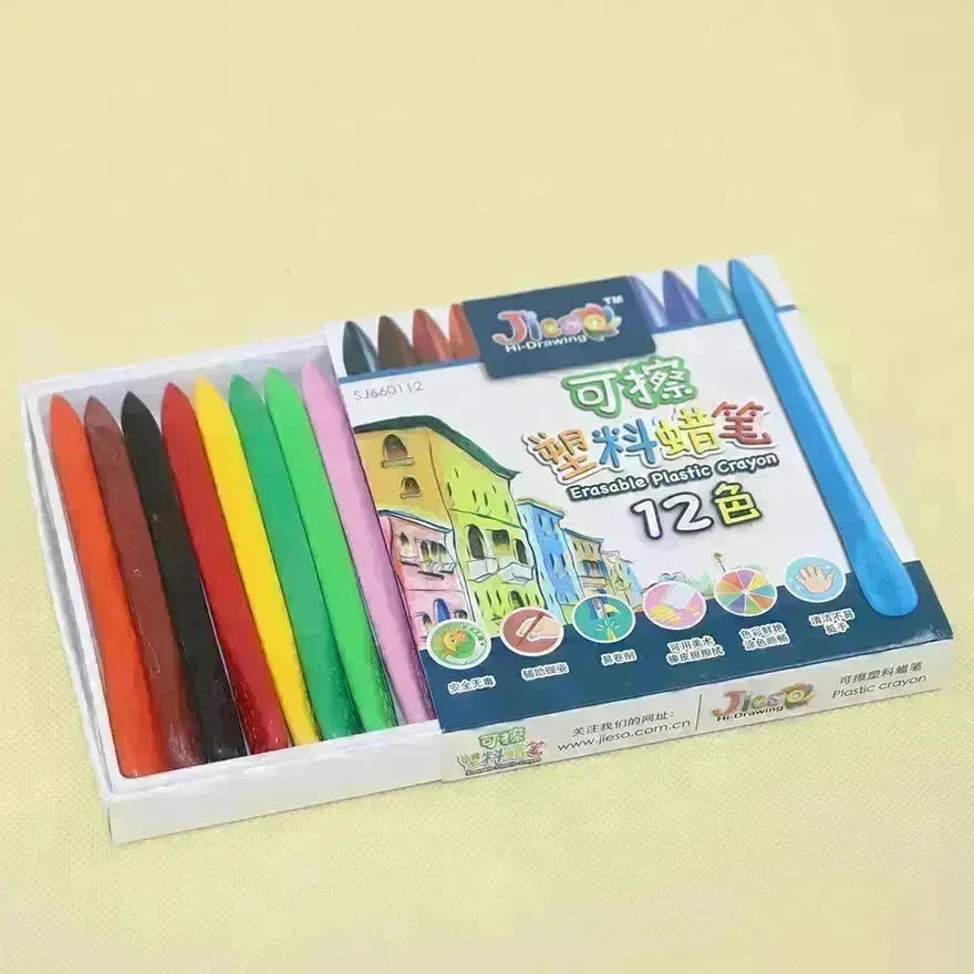 Children Coloring Painting Graffiti Erasable Plastic Crayon - EX-STOCK CANADA