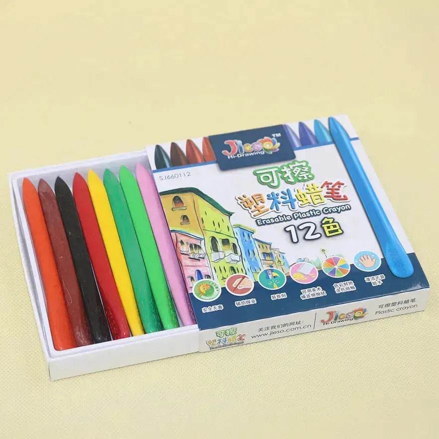 Children Coloring Painting Graffiti Erasable Plastic Crayon - EX-STOCK Canada