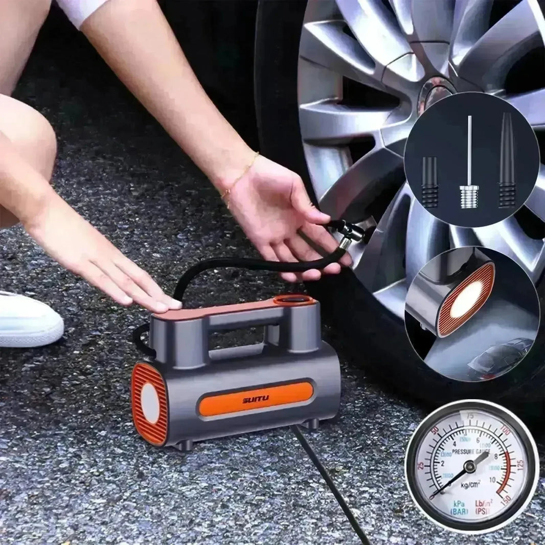 Tire Inflator 12V DC Portable Compressor Electric DC Auto Tire Pumps For Car Tires - EX-STOCK CANADA