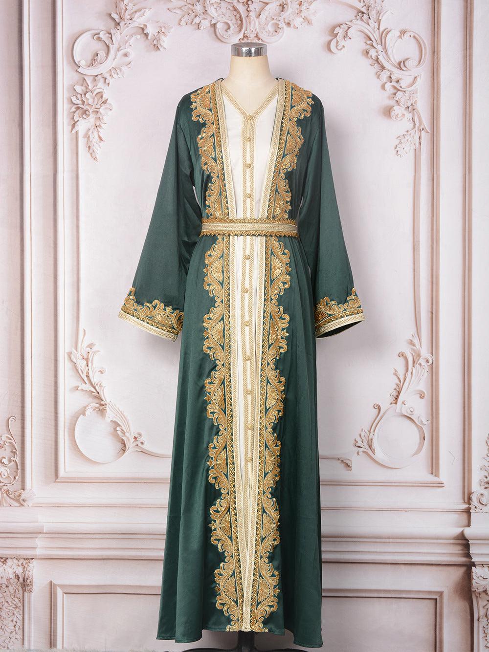 Ensemble de robe deux pièces pour femmes musulmanes avec perles - EX-STOCK Canada
