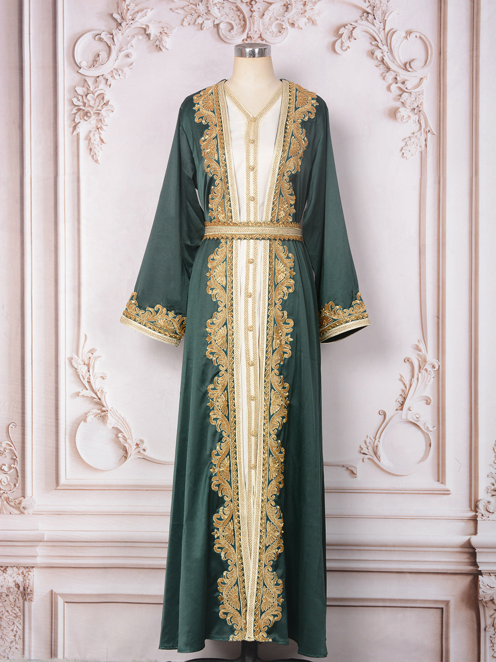 Muslim Women's Wear Beaded Two-piece Set Dress - EX-STOCK Canada