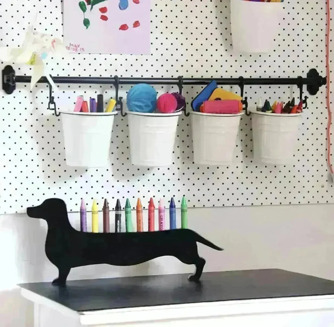 Dachshund Crayon Storage Ornaments - EX-STOCK CANADA