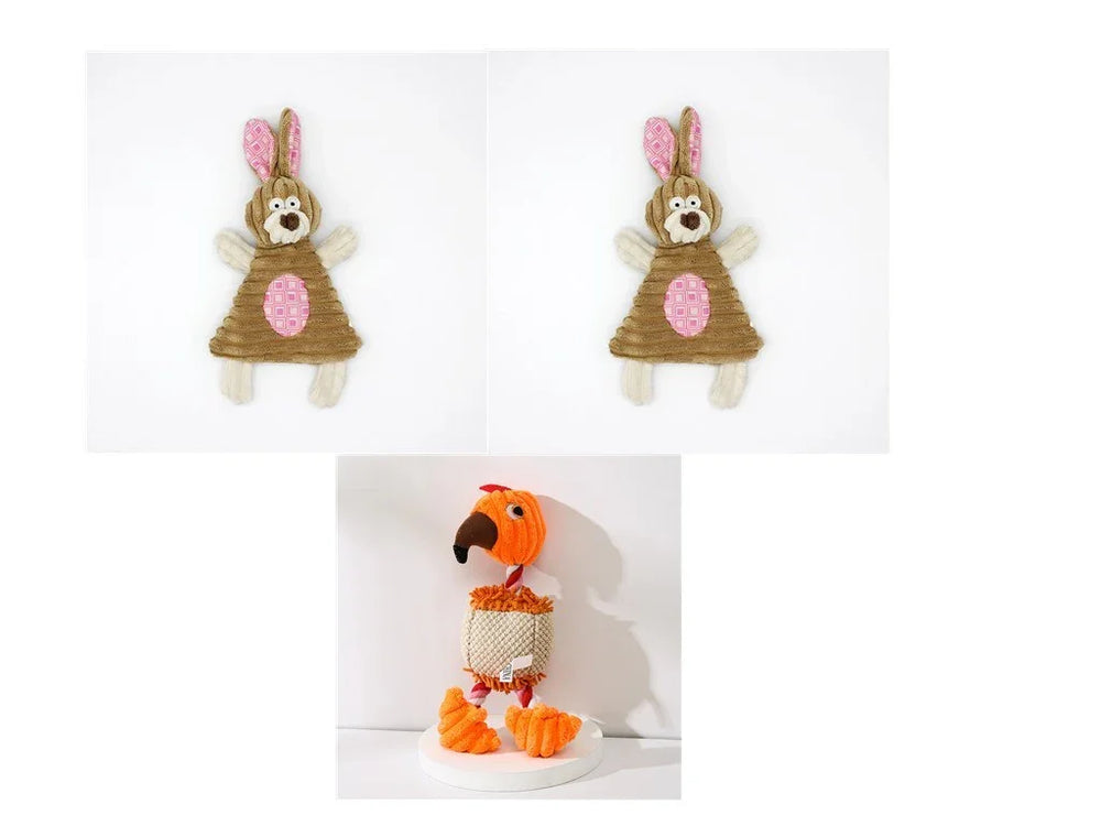 Haustierspielzeug Esel-Form Corduroy Kau-Spielzeug für Hunde Welpe Quietschendes Plüschspielzeug Knochen Molaren Hundespielzeug Haustiertraining HundEX-STOCK Canada