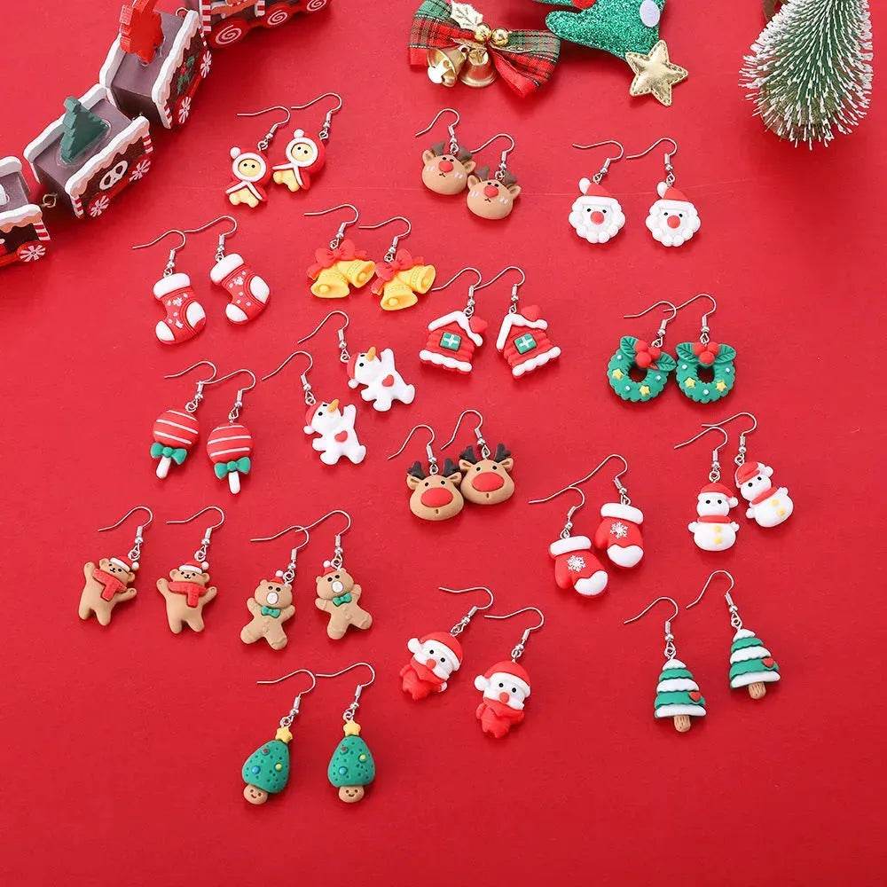 Creative Cartoon Christmas Earrings Fashion - EX-STOCK Canada