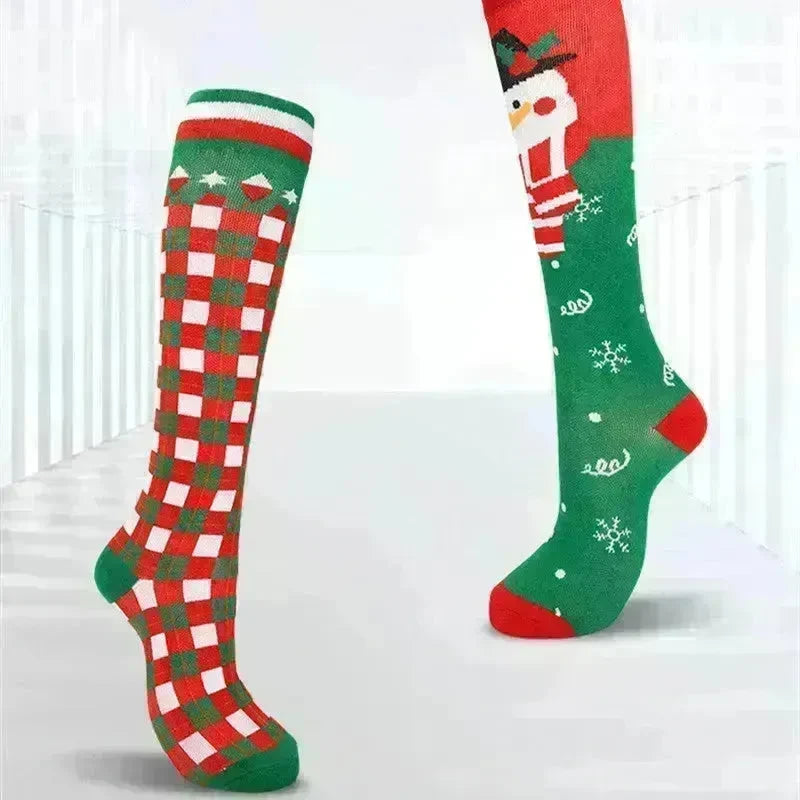 Compression Stockings Christmas Sports High Elastic Breathability - EX-STOCK CANADA