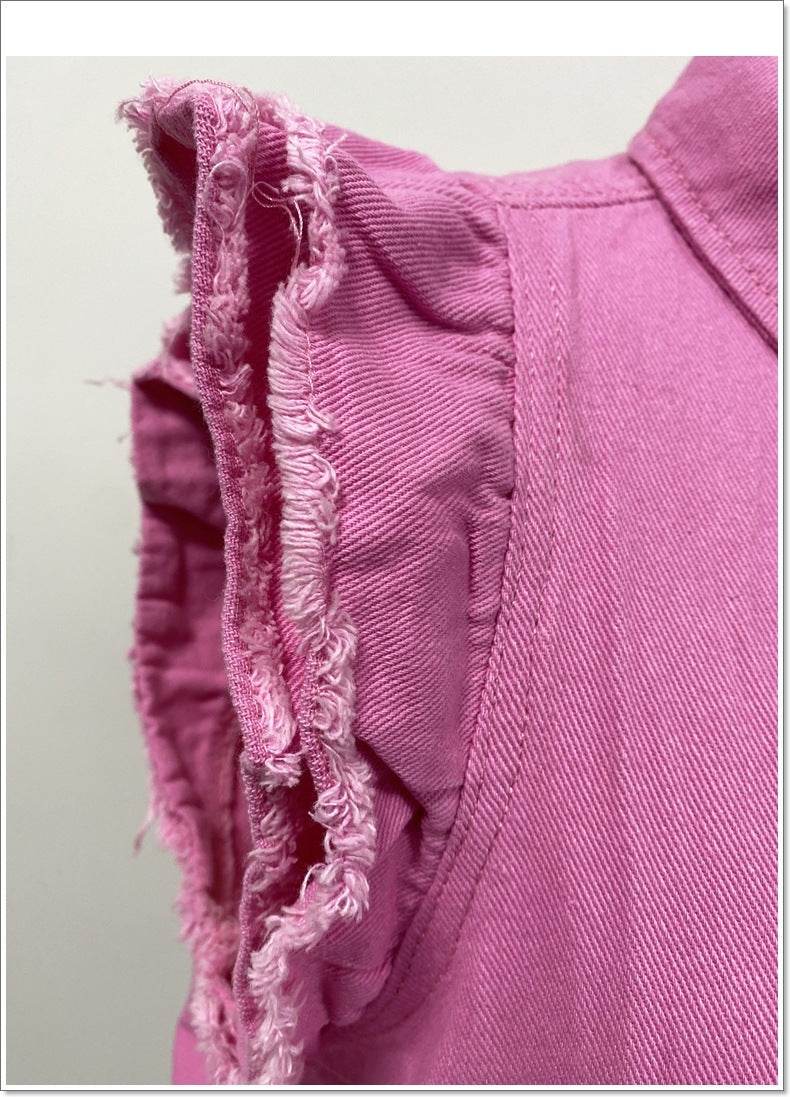 European And American Style Sleeveless Denim Jacket For Women EX-STOCK Canada