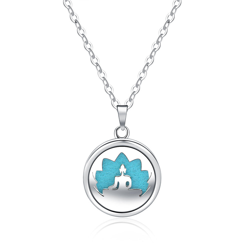 Collar con Caja de Perfume Redonda y Abierta - EX-STOCK Canada