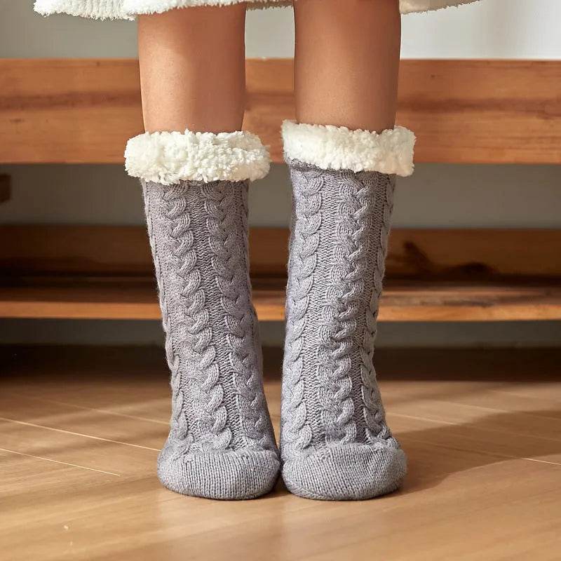 Winter Warm Knitted Plush Floor Socks Home Indoor Non-slip Carpet Socks For Men And Women - EX-STOCK Canada