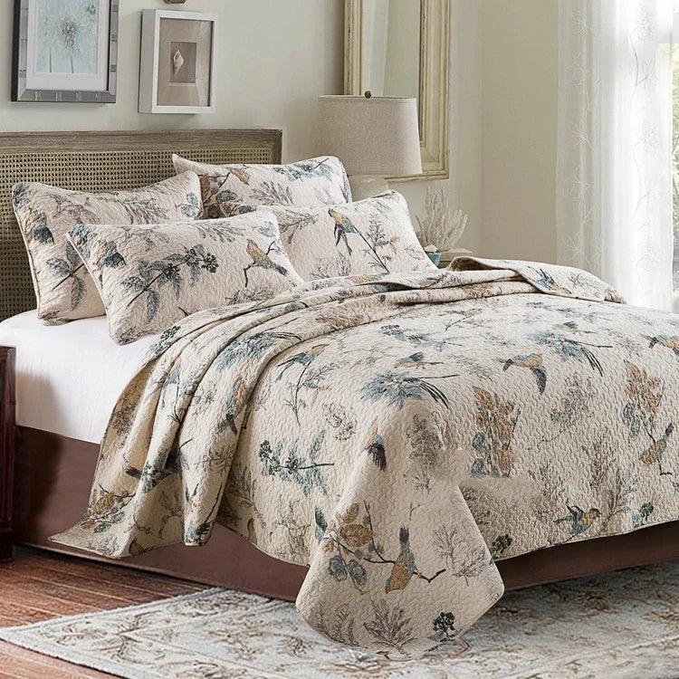 Bedspread Pure Cotton Summer Cooling Duvet Airable Cover Bed Three-piece Set EX-STOCK Canada