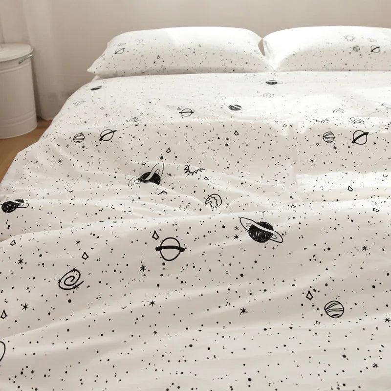 Housse de couette en coton de style dessin animé fantastique, linge de lit en coton purEX-STOCK Canada