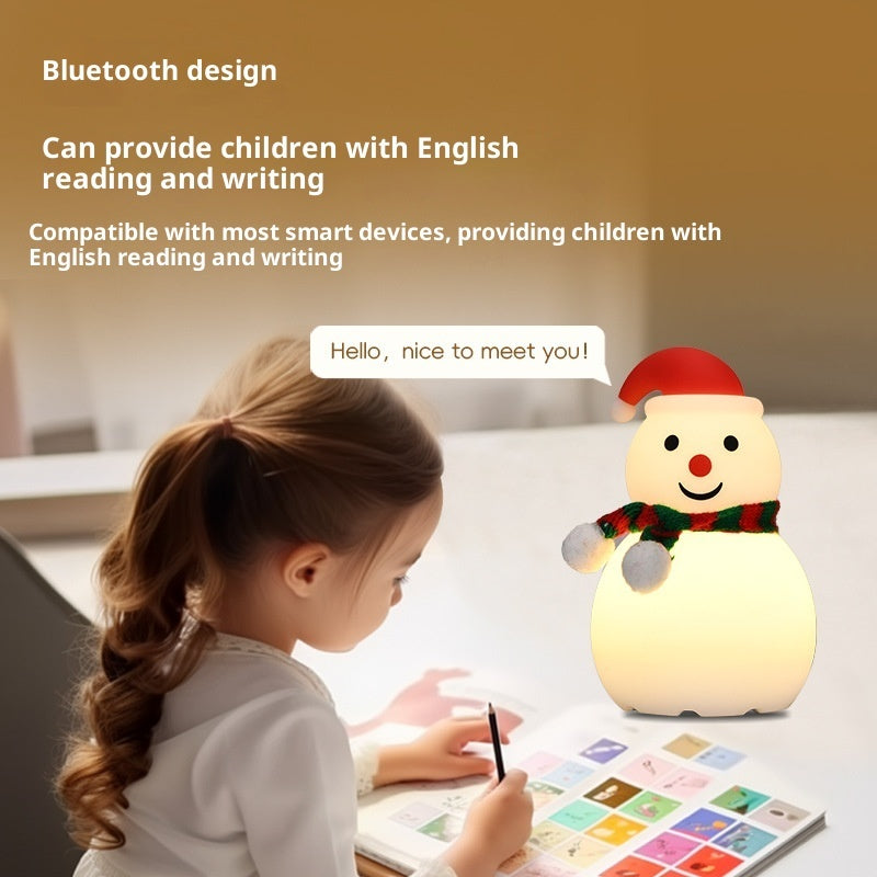 Christmas Snowman Night Light Silicone Bluetooth Audio Small Night Lamp EX-STOCK Canada