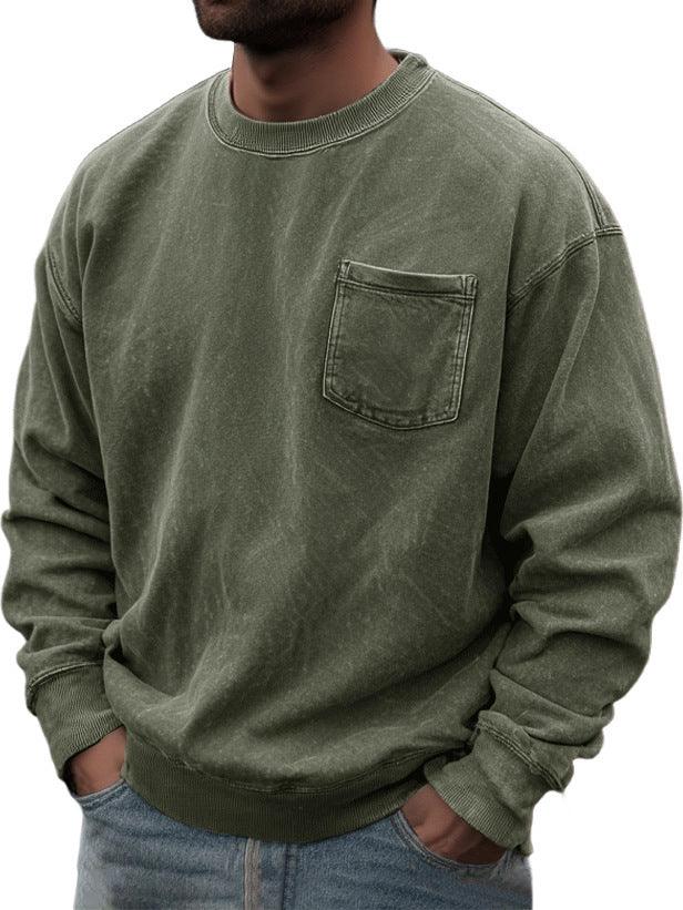 Men's Pullover Round Neck Long Sleeves Sweater EX-STOCK Canada