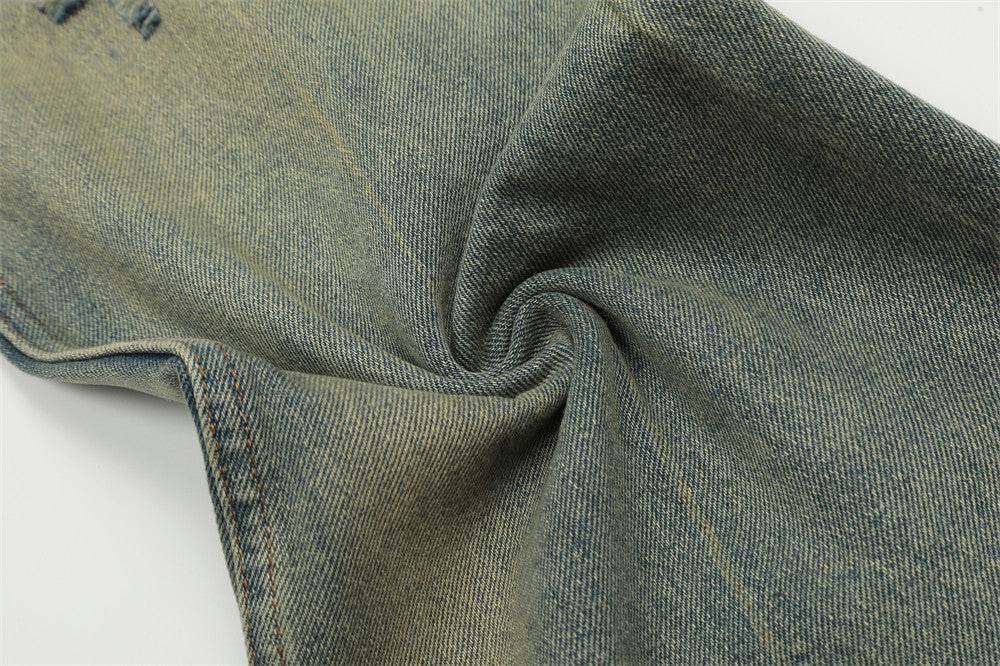 Heavy Industry Washing Hole Denim Trousers Men Jeans - EX-STOCK Canada