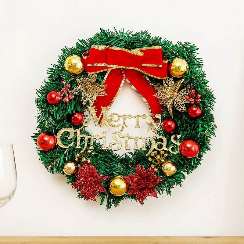 Creative Christmas Door Wreath Christmas Decoration Artificial Garland Wreaths For Car Home Window Wall Decoration - EX-STOCK Canada