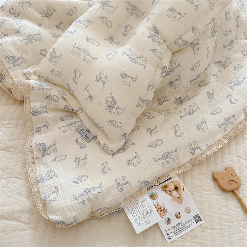 Pure Cotton Class A Double-layer Gauze Summer Air-conditioning Thin Duvet EX-STOCK Canada