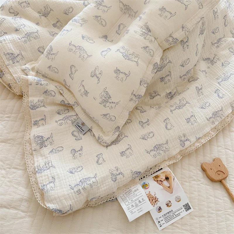 Couette fine d'été en gaze double couche de coton pur Classe A pour climatisationEX-STOCK Canada
