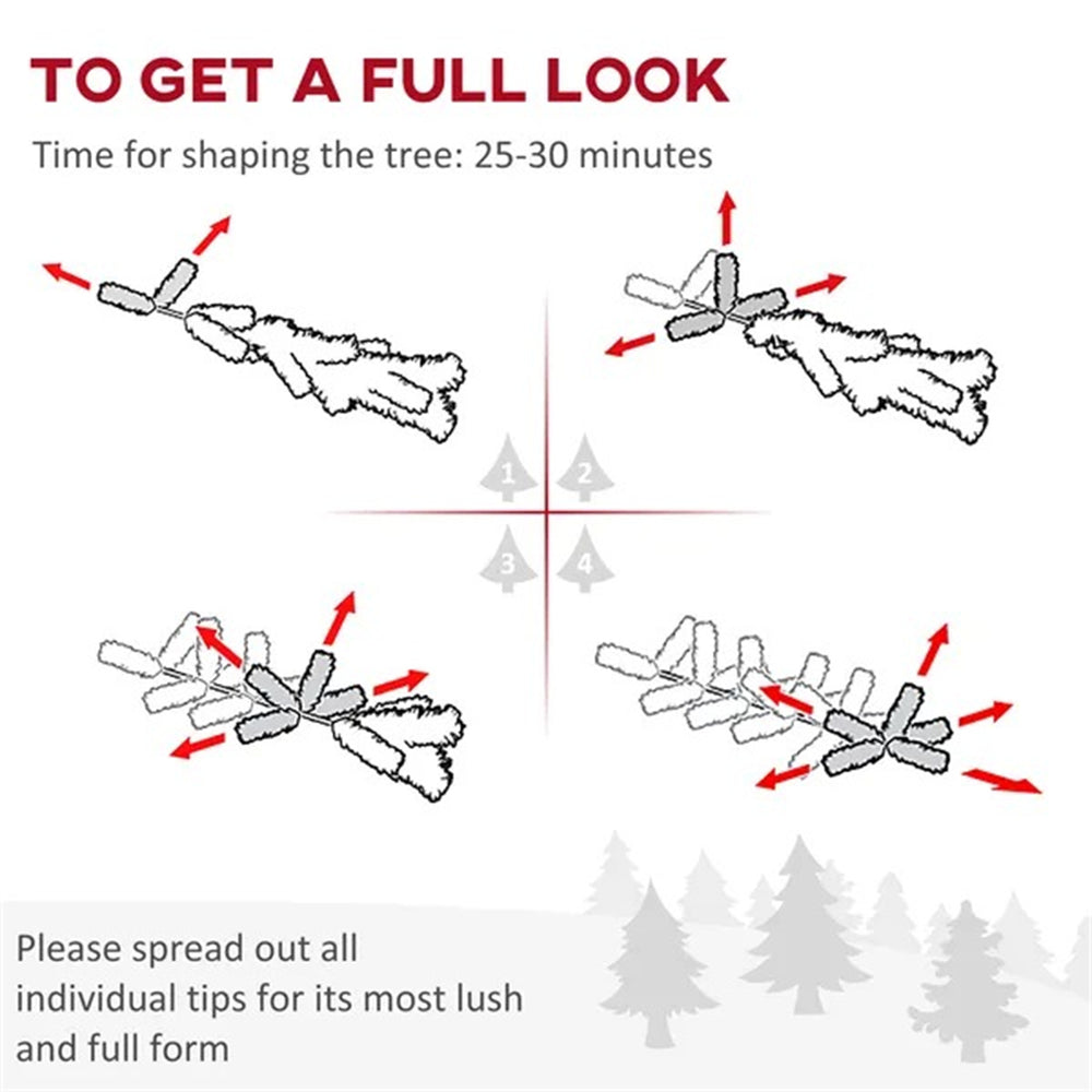 5FT Artificial Christmas Tree, Pencil Christmas Tree With Realistic Branches, Stable Stand EX-STOCK Canada
