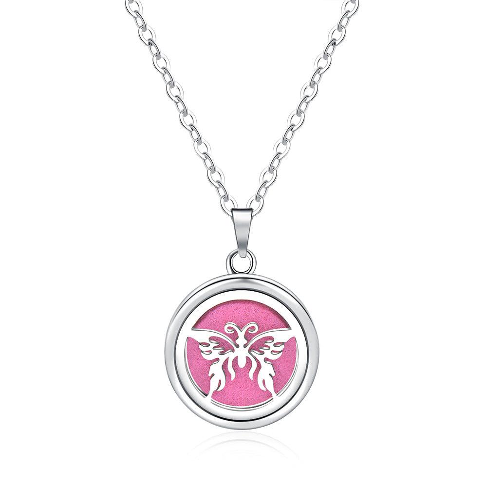 Collier Boîte à Parfum Ronde Creuse Ouverte - EX-STOCK Canada