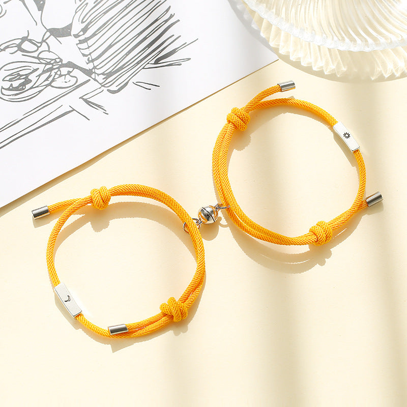 Alloy Sun And Moon Couple Bracelets A Pair - EX-STOCK Canada