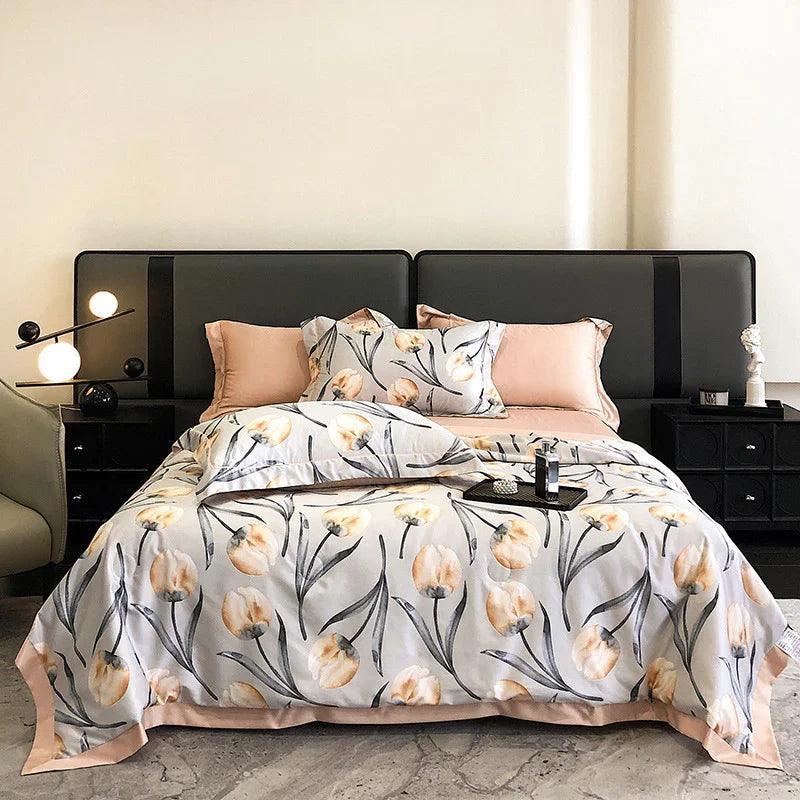 Housse de couette rafraîchissante d'été en Tencel lavable et aéréeEX-STOCK Canada