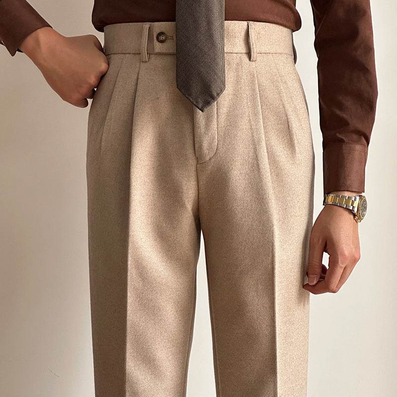 Straight Fitted All-matching formal business Office Work Suit Pants trouser For Men - EX-STOCK Canada