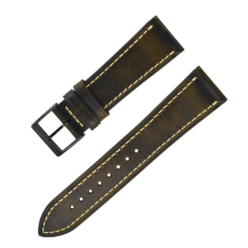 Wax Leather Watch Strap Watch Band Genuine Leather Genuine Leather Watch Band Soft Thin - EX-STOCK Canada