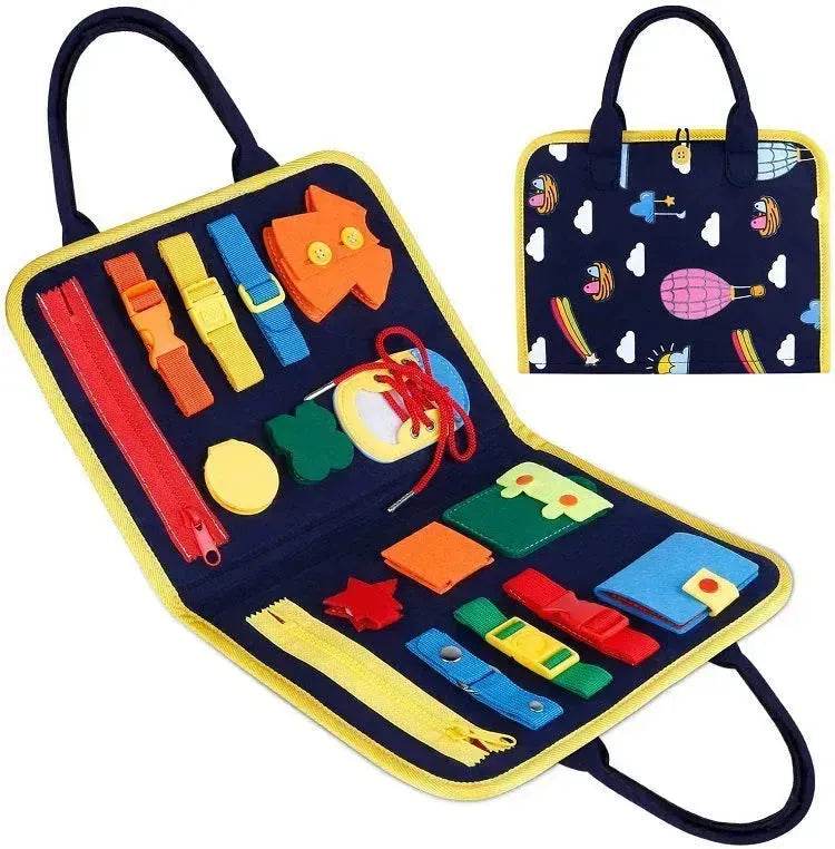 New Busy Book Children's Busy Board Dressing And Buttoning Learning Baby Early Education Preschool Sensory Learning Toy - EX-STOCK Canada