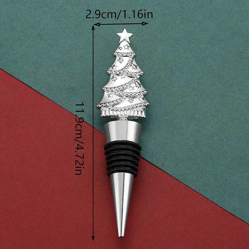 Creative Christmas Tree Wine Stopper Sealed Wine Bottle Stopper - EX-STOCK Canada