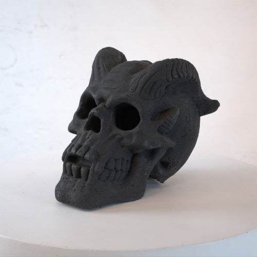 Refractory Materials Fireproof Imitated Human Fire Pit Skulls Gas Log For NG, LP Wood Fireplace, Firepit, Campfire, Halloween Decor, BBQ - EX-STOCK Canada