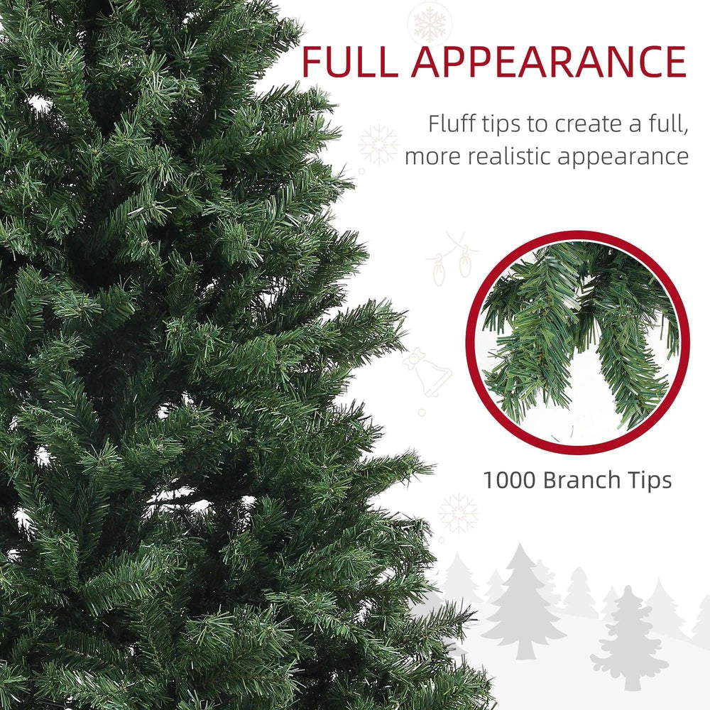 6ft Artificial Christmas Trees With Auto Open And Steel Base, Green EX-STOCK Canada