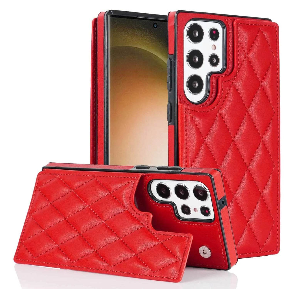 Plaid Double Buckle Phone Case Protective Case - EX-STOCK Canada