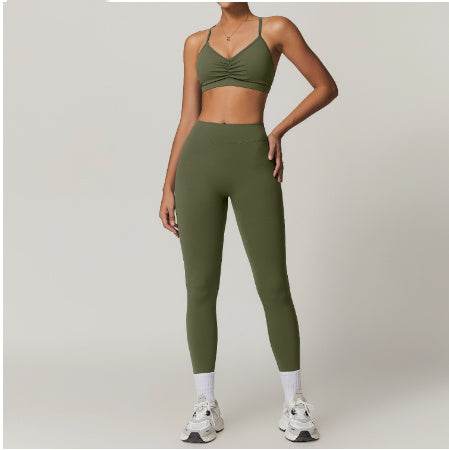 2pcs Yoga Outfit set Sport Fitness Workout Gym wear for women - EX-STOCK Canada