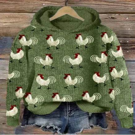 Digital Printing Dog Pattern Sweater Men - EX-STOCK Canada