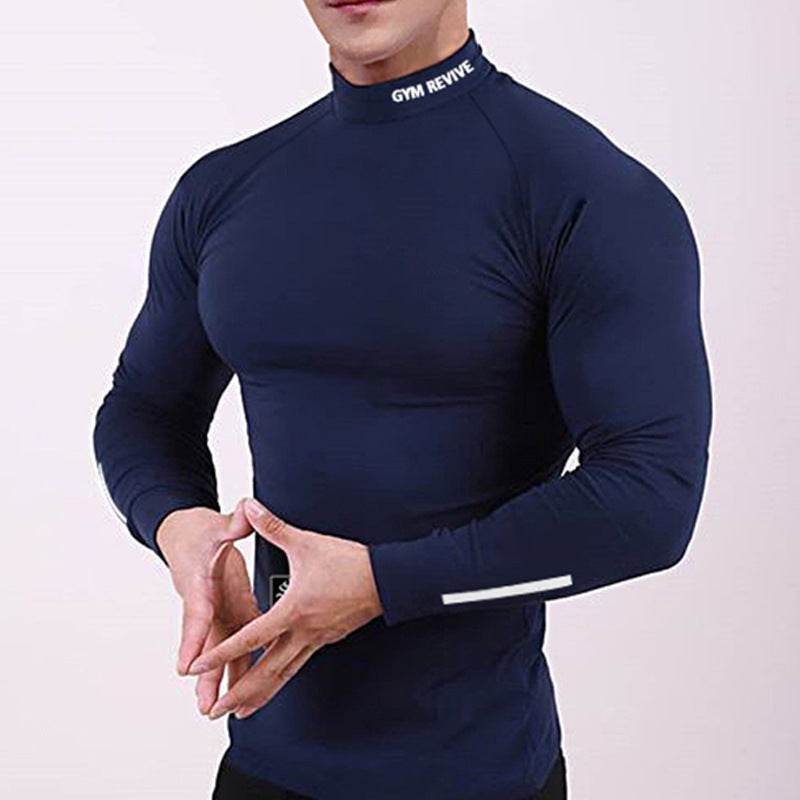Muscle fit Long sleeve Gym shirt Sports Leisure Top for men - EX-STOCK Canada