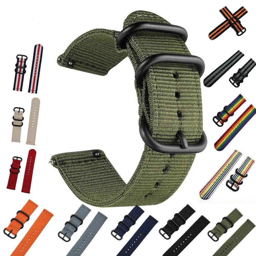 Suitable For Quick Release Watchband Gear S3 S2 Thickened Nylon Canvas Watch Strap - EX-STOCK Canada