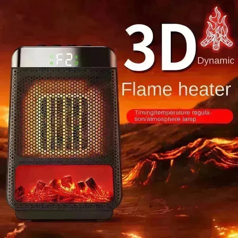 Portable Whole House Room Instant 3D Electric Flame Space Heater - EX-STOCK CANADA