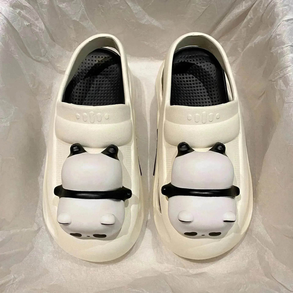 2025 Cute Slipper With Panda Lamp Summer Croc Sandals Femme Light Funny Woman Casual Home Slippers Shoes - EX-STOCK Canada