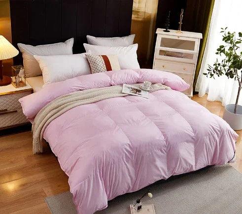Couette en duvet d'oie en coton de luxe étincelanteEX-STOCK Canada