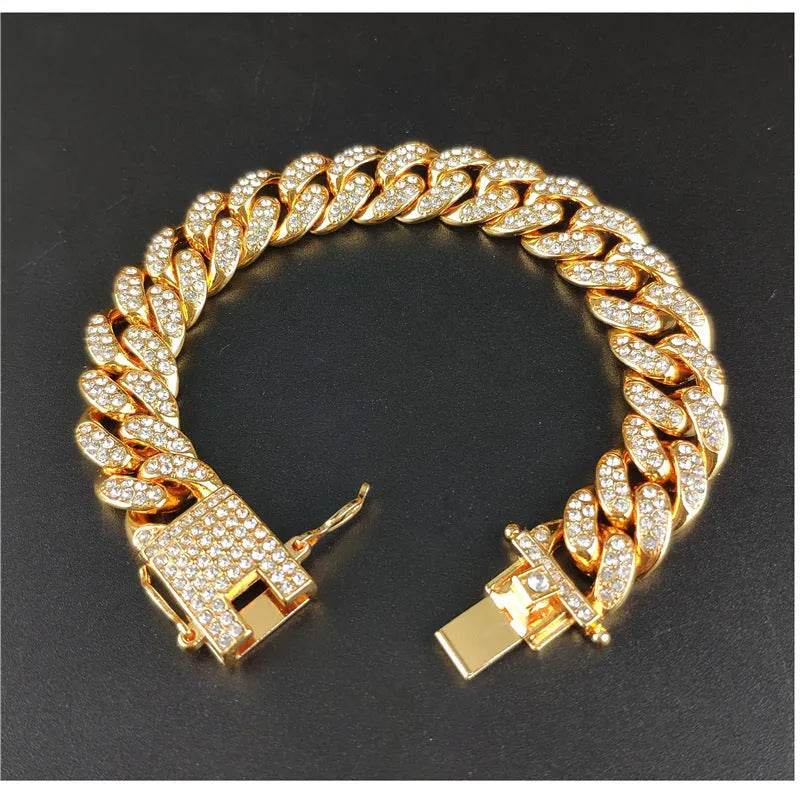 Zinc Alloy Wide Hip Hop Cuban Link Chain Necklace - EX-STOCK Canada