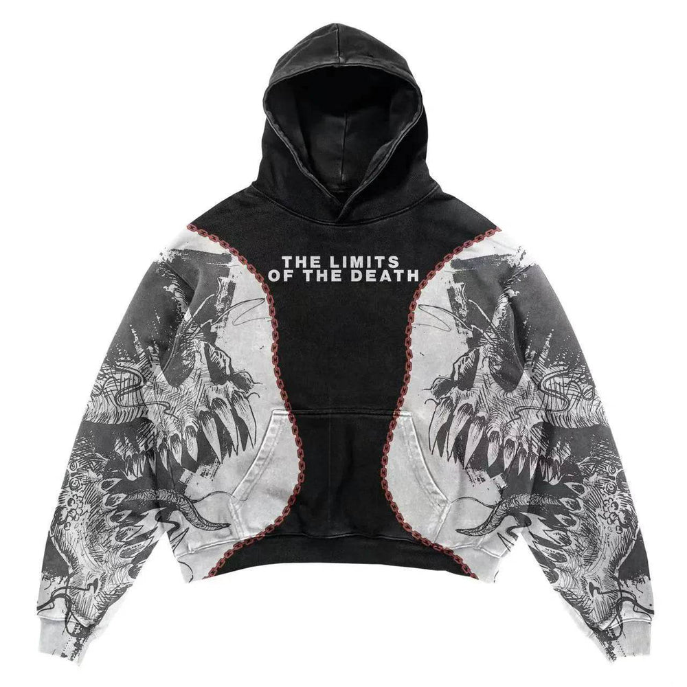 Men Skull Gothic Vintage Hoodie Sweatshirt Pullover top - EX-STOCK Canada