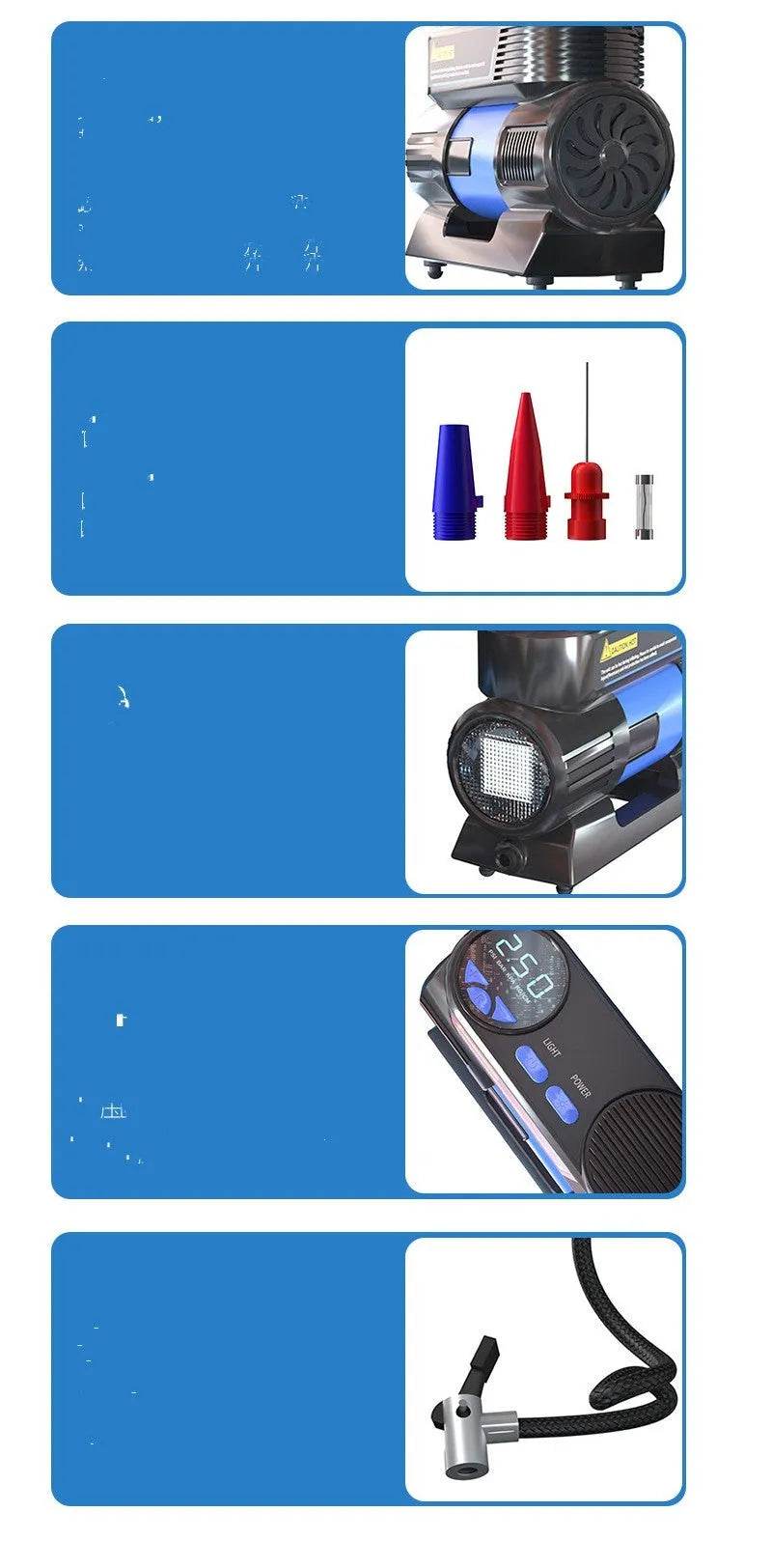 Intelligent Digital Display Car Tire Vehicle Inflatable Inflator - EX-STOCK Canada