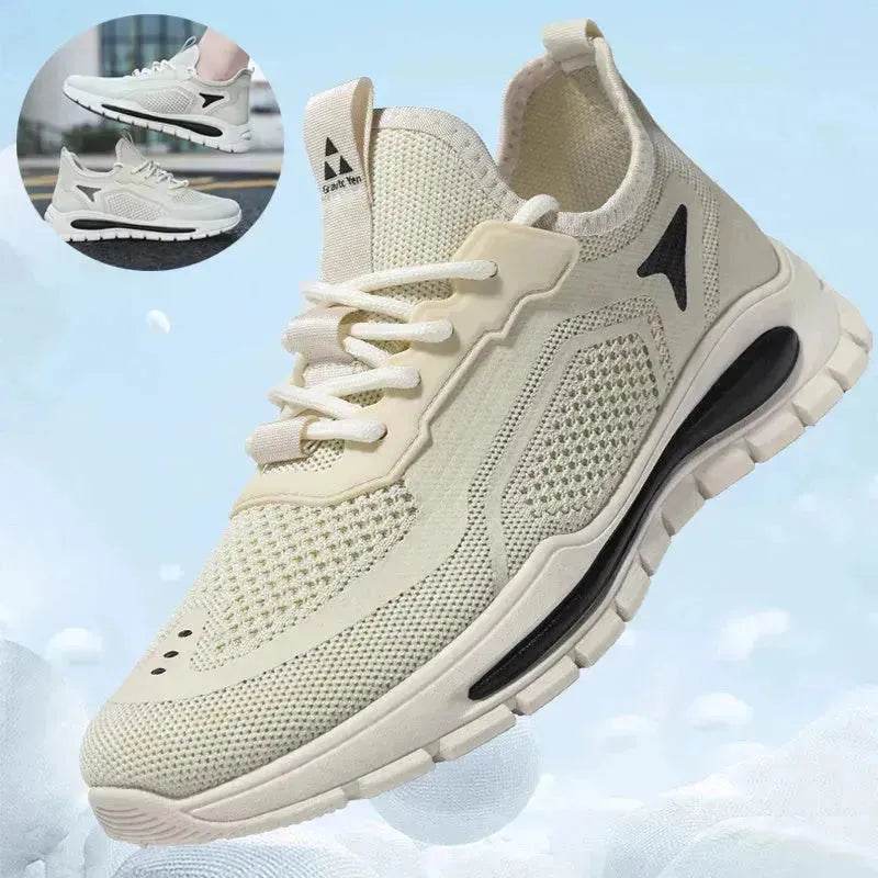 Men's Mesh Shoes Fashion Fly Knit Lightweight Breathable Sneakers Casual Running Sports Shoe - EX-STOCK Canada