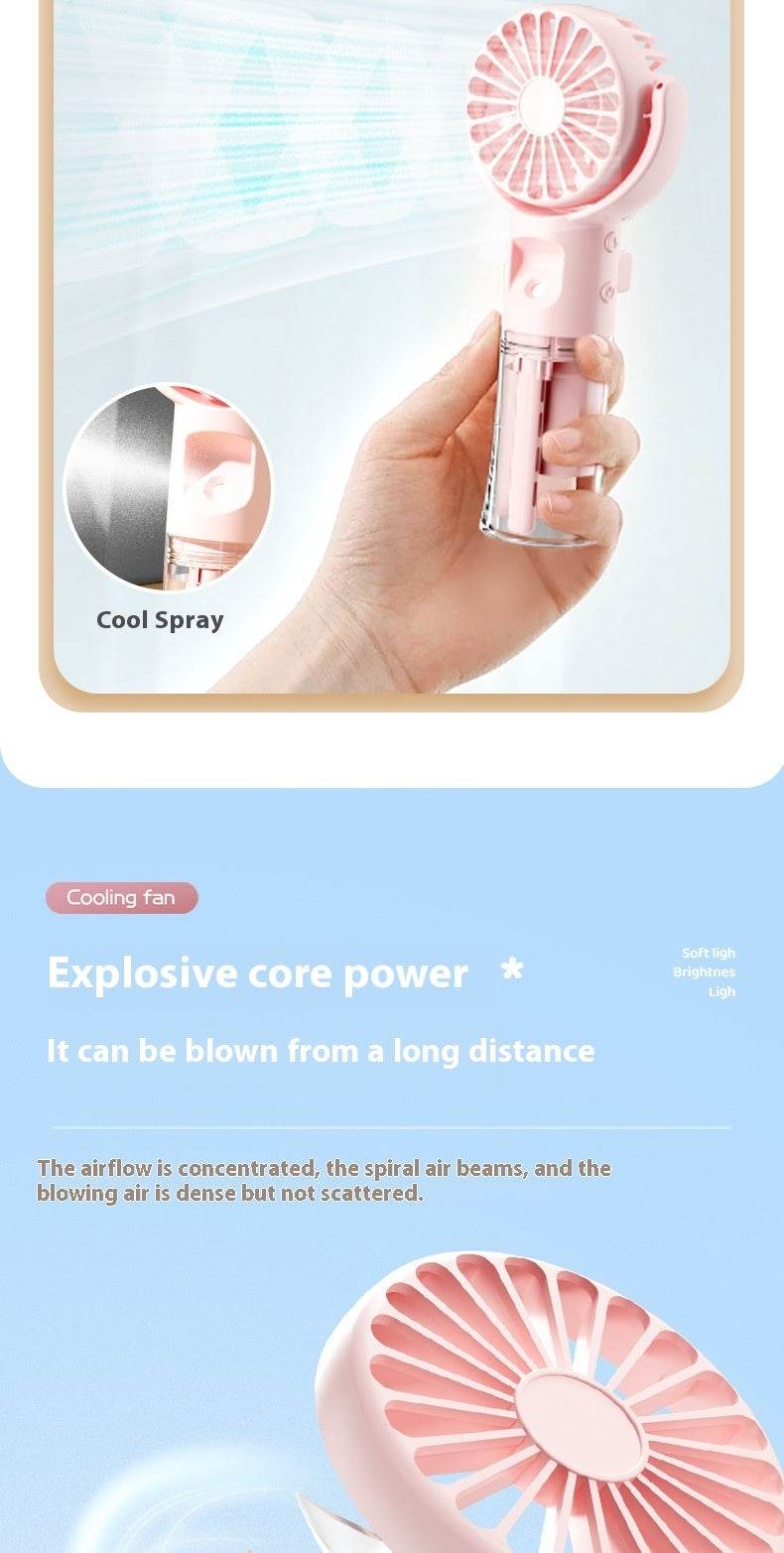 Usb Rechargeable Halter Portable F4 Handheld Spray Hydrating Fan - EX-STOCK Canada