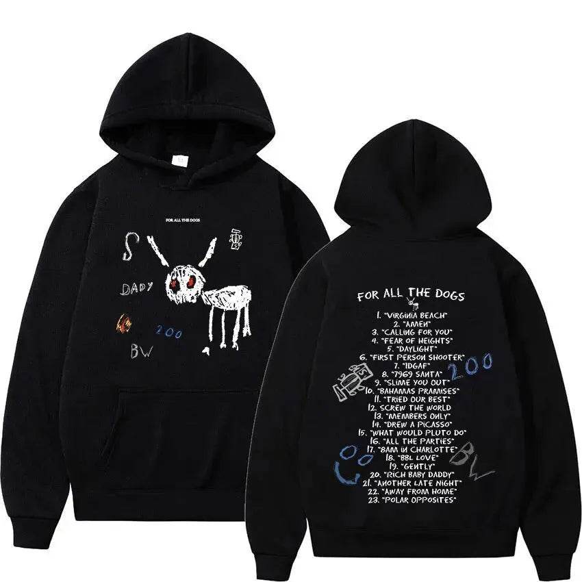 Rapper Drake For All The Dogs Letter Unisex Hoodie Sweatshirt - EX-STOCK Canada